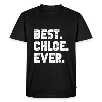 Best Chloe Ever Retro Gift Saying Birthday - Men's Premium Organic T-Shirt - black - Front - Nico (187cm)