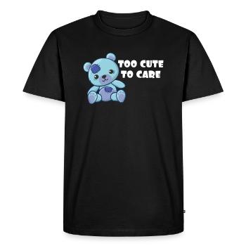 Adorable cadeau mignonne cadeau Je suis trop mignonne pour m'occuper de Sassy - T-shirt Premium bio Homme - noir - Devant - Nico (187cm)
