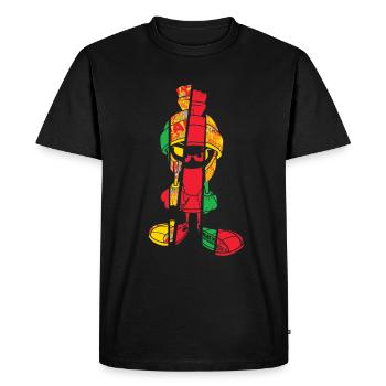 Looney Tunes Marvin Pop Art - Men's Premium Organic T-Shirt - black - Front - Nico (187cm)