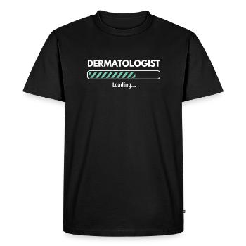 Charge dermatologue Étudier la dermatologie - T-shirt Premium bio Homme - noir - Devant - Nico (187cm)