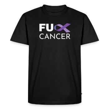 Combattant survivant du cancer - T-shirt Premium bio Homme - noir - Devant - Nico (187cm)