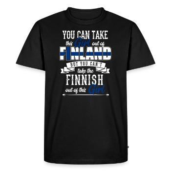Finland - Men's Premium Organic T-Shirt - black - Front - Nico (187cm)