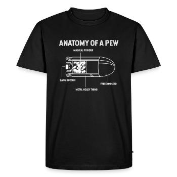 Club de tir à l'arme à cartouche - T-shirt Premium bio Homme - noir - Devant - Nico (187cm)
