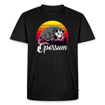 Opossum - T-shirt Premium bio Homme - noir - Devant - Nico (187cm)