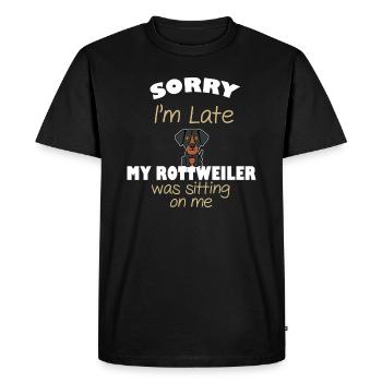 Propriétaire de chien rottweiler - T-shirt Premium bio Homme - noir - Devant - Nico (187cm)