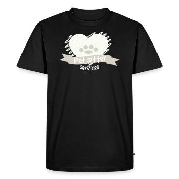 Service de gardiennage - Garde d'animaux - T-shirt Premium bio Homme - noir - Devant - Nico (187cm)