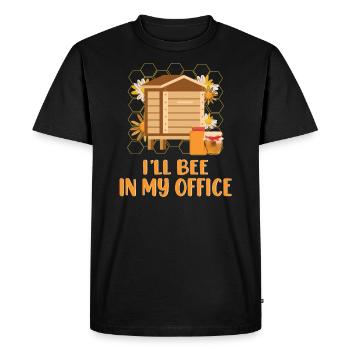 Apicole apicole Apiculture - T-shirt Premium bio Homme - noir - Devant - Nico (187cm)