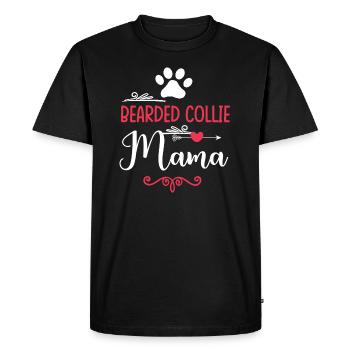 Bearded Collie Mama - T-shirt Premium bio Homme - noir - Devant - Nico (187cm)