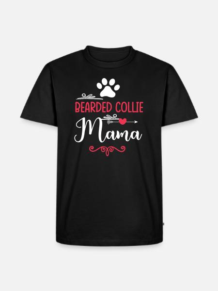 Bearded Collie Mama - Men's Premium Organic T-Shirt - black
