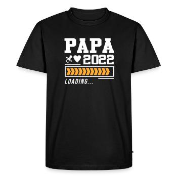 Je vais papa 2022 papa papa grossesse - T-shirt Premium bio Homme - noir - Devant - Nico (187cm)