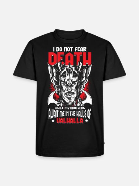 Viking Mythology Warriors - Men's Premium Organic T-Shirt - black