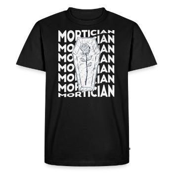Funérailles de pompes funèbres - T-shirt Premium bio Homme - noir - Devant - Nico (187cm)