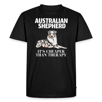 Berger australien - T-shirt Premium bio Homme - noir - Devant - Nico (187cm)