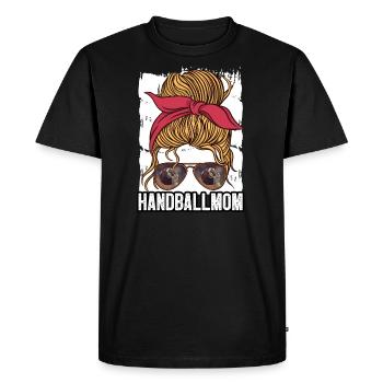 Joueurs de handball Joueurs de handball - T-shirt Premium bio Homme - noir - Devant - Nico (187cm)