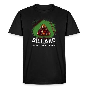 Billiard Pool Billiard Ball - Men's Premium Organic T-Shirt - black - Front - Nico (187cm)