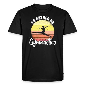 Gymnastique Gymnastique - T-shirt Premium bio Homme - noir - Devant - Nico (187cm)