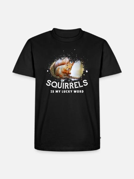 Squirrel - Men's Premium Organic T-Shirt - black