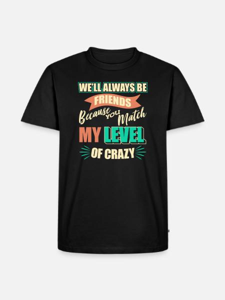 Friend Best Friends - Men's Premium Organic T-Shirt - black