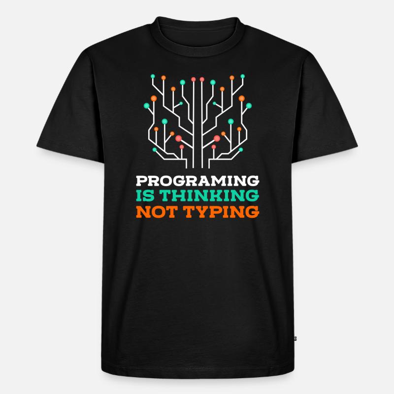 Programmierer Coder Nerd - Männer Premium Bio T-Shirt - Schwarz
