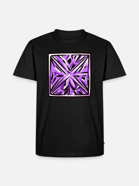 Diamond Gemstone - Men's Premium Organic T-Shirt - black