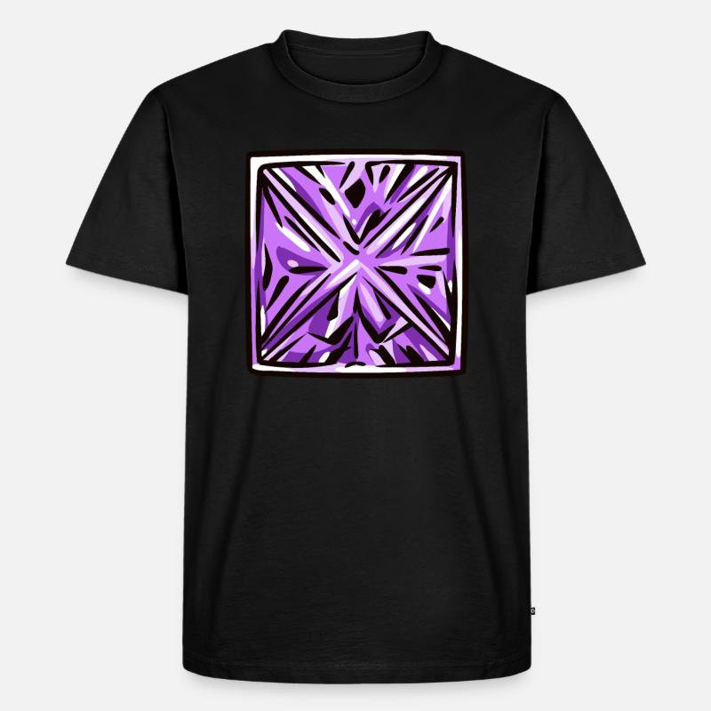 Diamant Edelstein - Männer Premium Bio T-Shirt - Schwarz