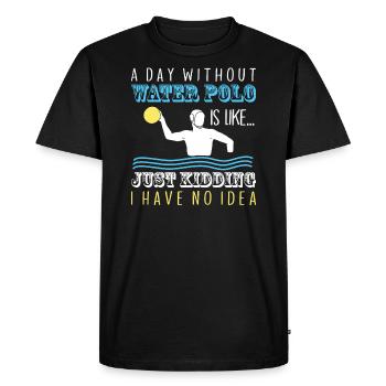 Water Polo Waterpolo - T-shirt Premium bio Homme - noir - Devant - Nico (187cm)