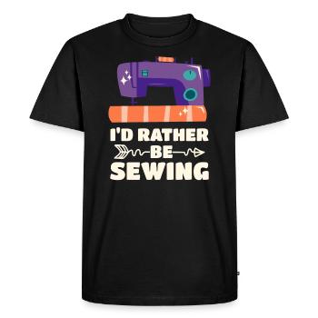 Sewing Tailoring - Men's Premium Organic T-Shirt - black - Front - Nico (187cm)