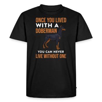Doberman - T-shirt Premium bio Homme - noir - Devant - Nico (187cm)
