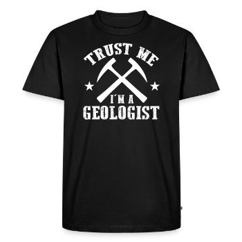 Géologie - T-shirt Premium bio Homme - noir - Devant - Nico (187cm)