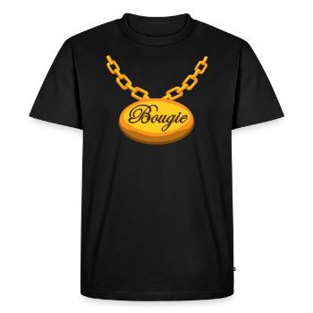 Bougie Collier Bijoux Disant Drôle Cadeau Amusant - T-shirt Premium bio Homme - noir - Devant - Nico (187cm)