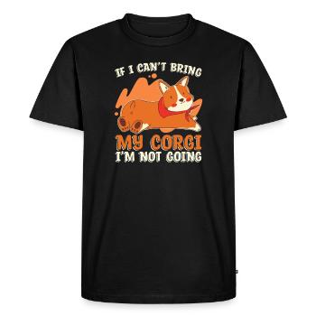 Corgi Pour les amoureux de Corgi Corgi Propriétaire - T-shirt Premium bio Homme - noir - Devant - Nico (187cm)