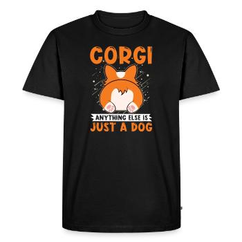Corgi Pour les amoureux de Corgi Corgi Propriétaire - T-shirt Premium bio Homme - noir - Devant - Nico (187cm)
