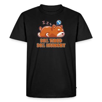 Corgi Pour les amoureux de Corgi Corgi Propriétaire endormi Corgi - T-shirt Premium bio Homme - noir - Devant - Nico (187cm)