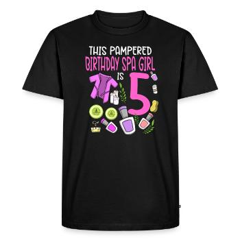 Spa Birthday For Girls 5th Spa Birthday Party - Men's Premium Organic T-Shirt - black - Front - Nico (187cm)