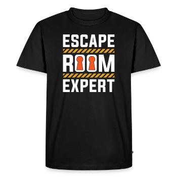 Escape Room Escape Room Lover Escaping - T-shirt Premium bio Homme - noir - Devant - Nico (187cm)