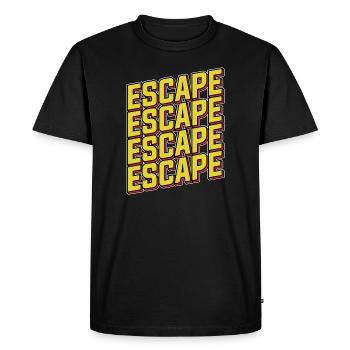 Escape Room Escape Room Lover Escaping - T-shirt Premium bio Homme - noir - Devant - Nico (187cm)