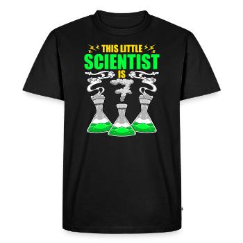 Science Birthday 7th Science Theme Party Scientist - Men's Premium Organic T-Shirt - black - Front - Nico (187cm)
