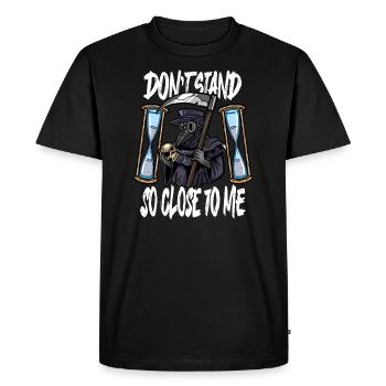 Peste Docteur Tenue Peste Docteur Masque Médicaments - T-shirt Premium bio Homme - noir - Devant - Nico (187cm)