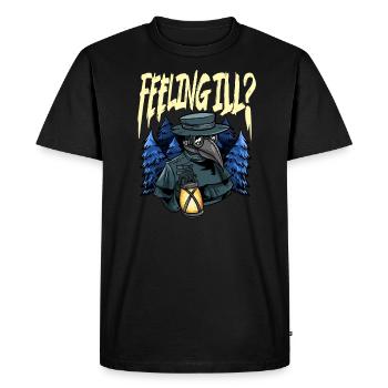Peste Docteur Tenue Peste Docteur Masque Médicaments - T-shirt Premium bio Homme - noir - Devant - Nico (187cm)