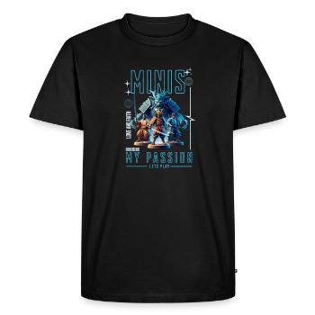 Jeux de société - Minis ma passion - T-shirt Premium bio Homme - noir - Devant - Nico (187cm)