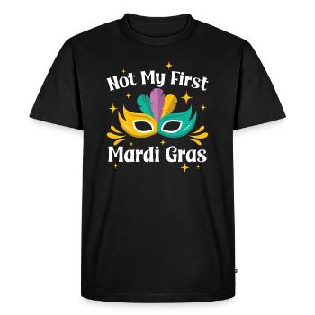 Not my first Mardi Gras - Men's Premium Organic T-Shirt - black - Front - Nico (187cm)