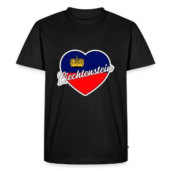 Liechtenstein - T-shirt Premium bio Homme - noir - Devant - Nico (187cm)