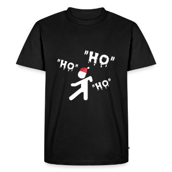 Design de Noël amusant pour les fans d’arts martiaux - T-shirt Premium bio Homme - noir - Devant - Nico (187cm)