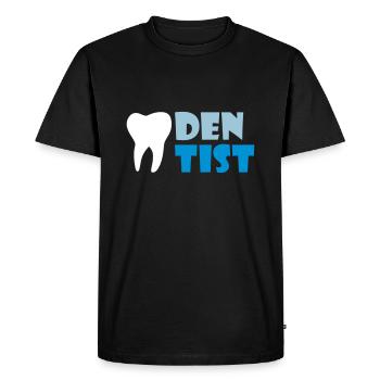 Dentiste (dent) - T-shirt Premium bio Homme - noir - Devant - Nico (187cm)