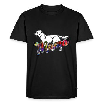Labrador Retriever Labrador Retriever Mama - Men's Premium Organic T-Shirt - black - Front - Nico (187cm)
