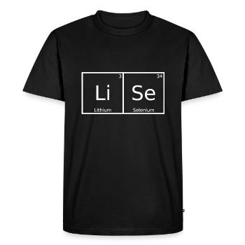 Lise Surname First name Chemistry Periodic Table Elements - Men's Premium Organic T-Shirt - black - Front - Nico (187cm)