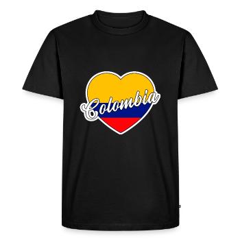 Colombie - T-shirt Premium bio Homme - noir - Devant - Nico (187cm)