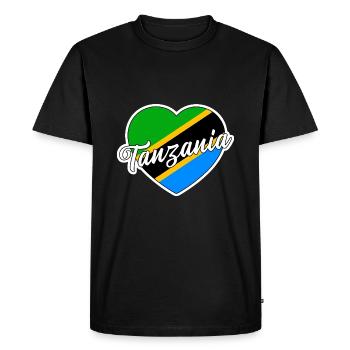 Tanzania - Men's Premium Organic T-Shirt - black - Front - Nico (187cm)