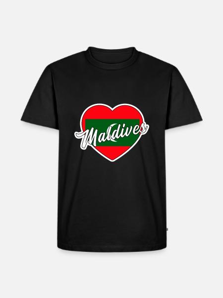 Malediven - Männer Premium Bio T-Shirt - Schwarz