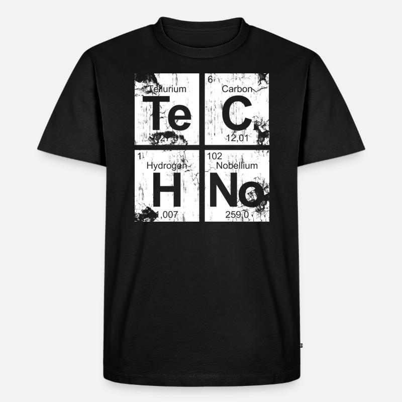 Dirty Techno Chemie - Männer Premium Bio T-Shirt - Schwarz